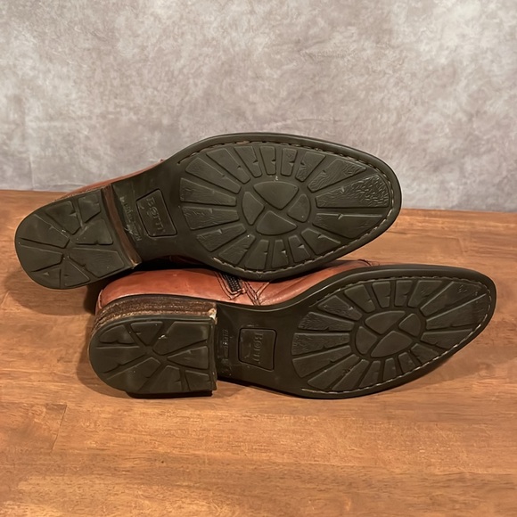 Born strappy ankle boots brown leather size 8.5 steampunk - Picture 6 of 8